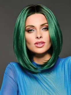 Green IRL | Synthetic Lace Front Wig (Mono Part) -Gabor Store 0003 HD GreenIRL Model2 Front2
