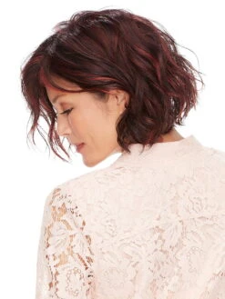 January | Synthetic Lace Front Wig (Mono Top) -Gabor Store 0024 January F2SV 31V ChocolateCherry back