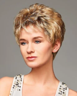 Monica Petite | Lace Front & Monofilament Synthetic Wig By Henry Margu -Gabor Store 4751 Monica 26GR inset3 HD