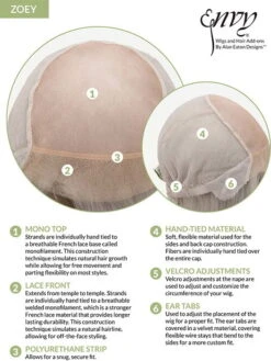 Envy Zoey | Human Hair/ Synthetic Blend Wig (Mono Top) -Gabor Store 8Zoey