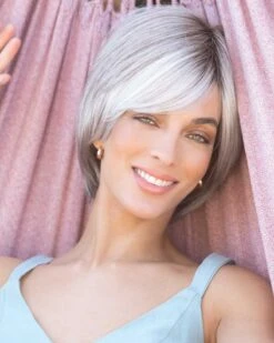 Tate (Exclusive) | Lace Front & Monofilament Synthetic Wig By Amore -Gabor Store AM2580 Tate Silver Stone R 01