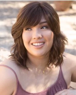 Braylen (Exclusive) | Lace Front & Monofilament Synthetic Wig By Amore -Gabor Store AM2581 Braylen Ginger Brown 01