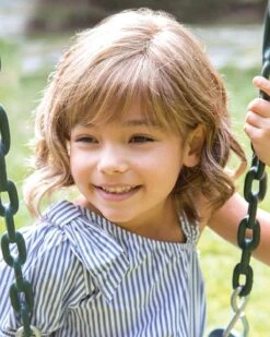 Elsie | Kids Lace Front & Monofilament Part Synthetic Wig By Amore