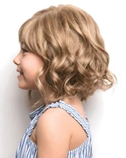 Elsie (Exclusive) | Kids Lace Front & Monofilament Part Synthetic Wig By Amore -Gabor Store AM4209 Elsie Mochaccino side 01 0175af5e 3249 4c40 a2ab 22d811a5ff41