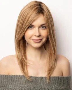 Brielle | Lace Front & Monofilament Top Remy Human Hair Wig By Amore -Gabor Store AM8711R HazelnutCream R F