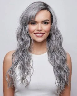 Brooklyn | Lace Front & Monofilament Part Synthetic Wig By Alexander -Gabor Store AX1034 Brooklyn Salt Pepper MR F