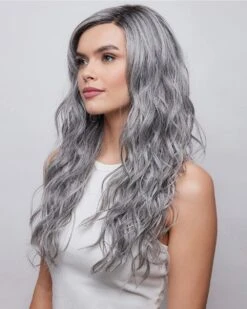 Brooklyn | Lace Front & Monofilament Part Synthetic Wig By Alexander -Gabor Store AX1034 Brooklyn Salt Pepper MR S
