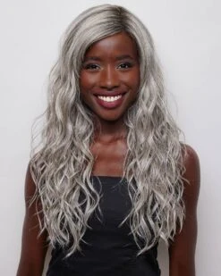 Brooklyn | Lace Front & Monofilament Part Synthetic Wig By Alexander -Gabor Store AX1034 Brooklyn SilverBrown MR F