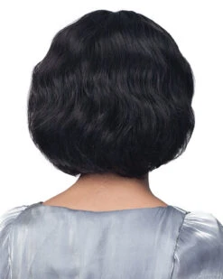 Evie | Lace Front Human Hair Wig By Bobbi Boss 7 Evie | Lace Front Human Hair Wig By Bobbi Boss -Gabor Store BBMHLF429 Evie Natural back