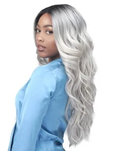 Gardenia | Lace Front Synthetic Wig By Bobbi Boss -Gabor Store BBMLF379 Gardenia T1B 60613 side2