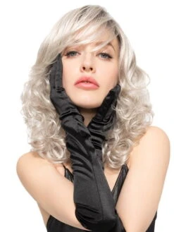 Breeze | Synthetic Lace Front Wig (Mono Top) -Gabor Store Breeze Snow Grey Rooted 1189 Edit