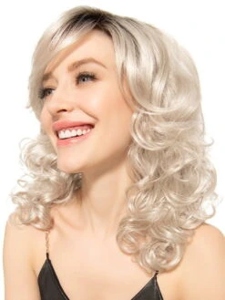 Breeze | Synthetic Lace Front Wig (Mono Top) -Gabor Store Breeze Snow Grey Rooted 1249 Edit 1