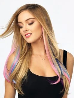 Color Strip HF Synthetic Hair Extension (1 Piece) | Clip In Color 17 Color Strip HF Synthetic Hair Extension (1 Piece) | Clip In Color -Gabor Store Color Strip Extension 2
