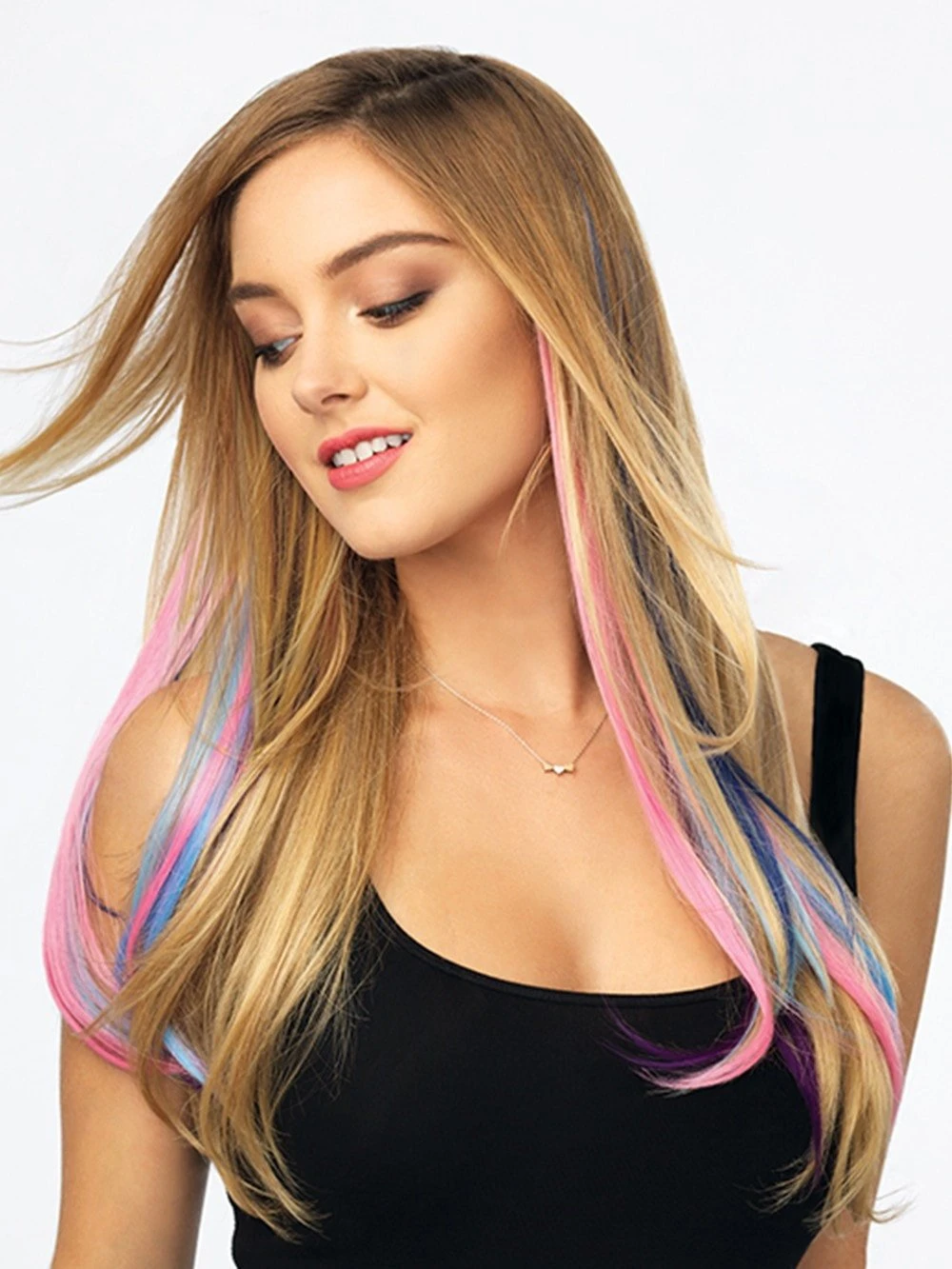 Color Strip HF Synthetic Hair Extension (1 Piece) | Clip In Color 5 Color Strip HF Synthetic Hair Extension (1 Piece) | Clip In Color - Image 3