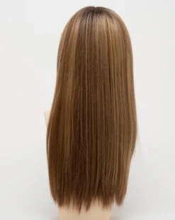 Veronica (Exclusive) | Monofilament Human Hair Blend Wig By Envy 18 Veronica (Exclusive) | Monofilament Human Hair Blend Wig By Envy -Gabor Store EV37007R Veronica GoldenNutmeg back