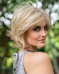 Whitney (Exclusive) | Human Hair Blend Wig By Envy -Gabor Store EV37019R Whitney SparklingChampagne side