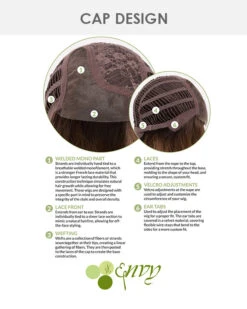 Emma (Exclusive) | Lace Front Human Hair Blend Wig By Envy 11 Emma (Exclusive) | Lace Front Human Hair Blend Wig By Envy -Gabor Store EV37024 Emma CreamedCoffee cap