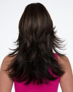 Erica (Exclusive) | Lace Front & Monofilament Top Human Hair Blend Wig By Envy 10 Erica (Exclusive) | Lace Front & Monofilament Top Human Hair Blend Wig By Envy -Gabor Store EV37025 Erica AmarettoCream back