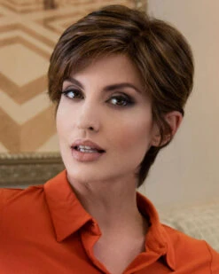 Paula | Lace Front & Monofilament Top Human Hair Blend Wig By Envy -Gabor Store EV37031 Paula ChocolateCaramel M1