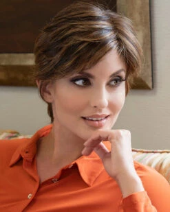 Paula | Lace Front & Monofilament Top Human Hair Blend Wig By Envy -Gabor Store EV37031 Paula ChocolateCaramel M2