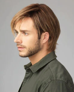 Chiseled | Average/Large Men's Lace Front & Monofilament Synthetic Wig By HIM -Gabor Store HC64001AL Chiseled Side