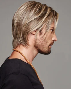 Daring | Average/Large Men's Lace Front & Monofilament Part Synthetic Wig By HIM -Gabor Store HC64007AL Daring Side1