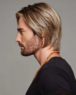 Daring | Average/Large Men's Lace Front & Monofilament Part Synthetic Wig By HIM -Gabor Store HC64007AL Daring Side2