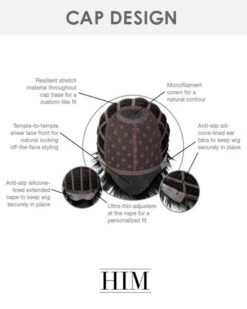 Reserved | Average/Large Men's Lace Front & Monofilament Crown Synthetic Wig By HIM 15 Reserved | Average/Large Men's Lace Front & Monofilament Crown Synthetic Wig By HIM -Gabor Store HC64008AL Cap Reserved