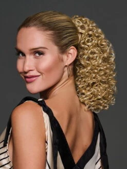 12" Coily Cinched Pony | Synthetic Ponytail -Gabor Store HD 12in Coily Cinched Pony Model 2 Front 1