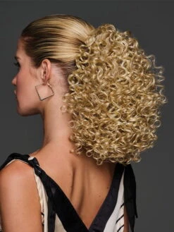 12" Coily Cinched Pony | Synthetic Ponytail -Gabor Store HD 12in Coily Cinched Pony Model 2 Side 2