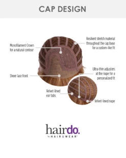 Tousled With Love-Ultra Petite | Kids Lace Front & Monofilament Part Synthetic Wig By Hairdo -Gabor Store HD60004UP TousledWithLove cap