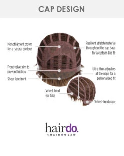 Super Mane-Ultra Petite | Kids Lace Front & Monofilament Part Synthetic Wig By Hairdo 13 Super Mane-Ultra Petite | Kids Lace Front & Monofilament Part Synthetic Wig By Hairdo -Gabor Store HD60006UP SuperMane cap