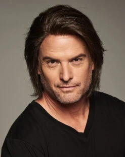 Sharp | Average/Large Men's Lace Front & Monofilament Human Hair Blend Wig By HIM 23 Sharp | Average/Large Men's Lace Front & Monofilament Human Hair Blend Wig By HIM -Gabor Store HIM64010AL Sharp M34S main2