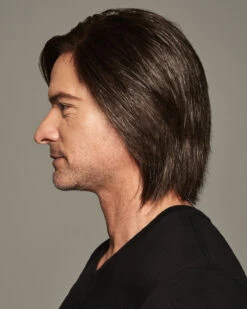 Sharp | Average/Large Men's Lace Front & Monofilament Human Hair Blend Wig By HIM 25 Sharp | Average/Large Men's Lace Front & Monofilament Human Hair Blend Wig By HIM -Gabor Store HIM64010AL Sharp M34S side