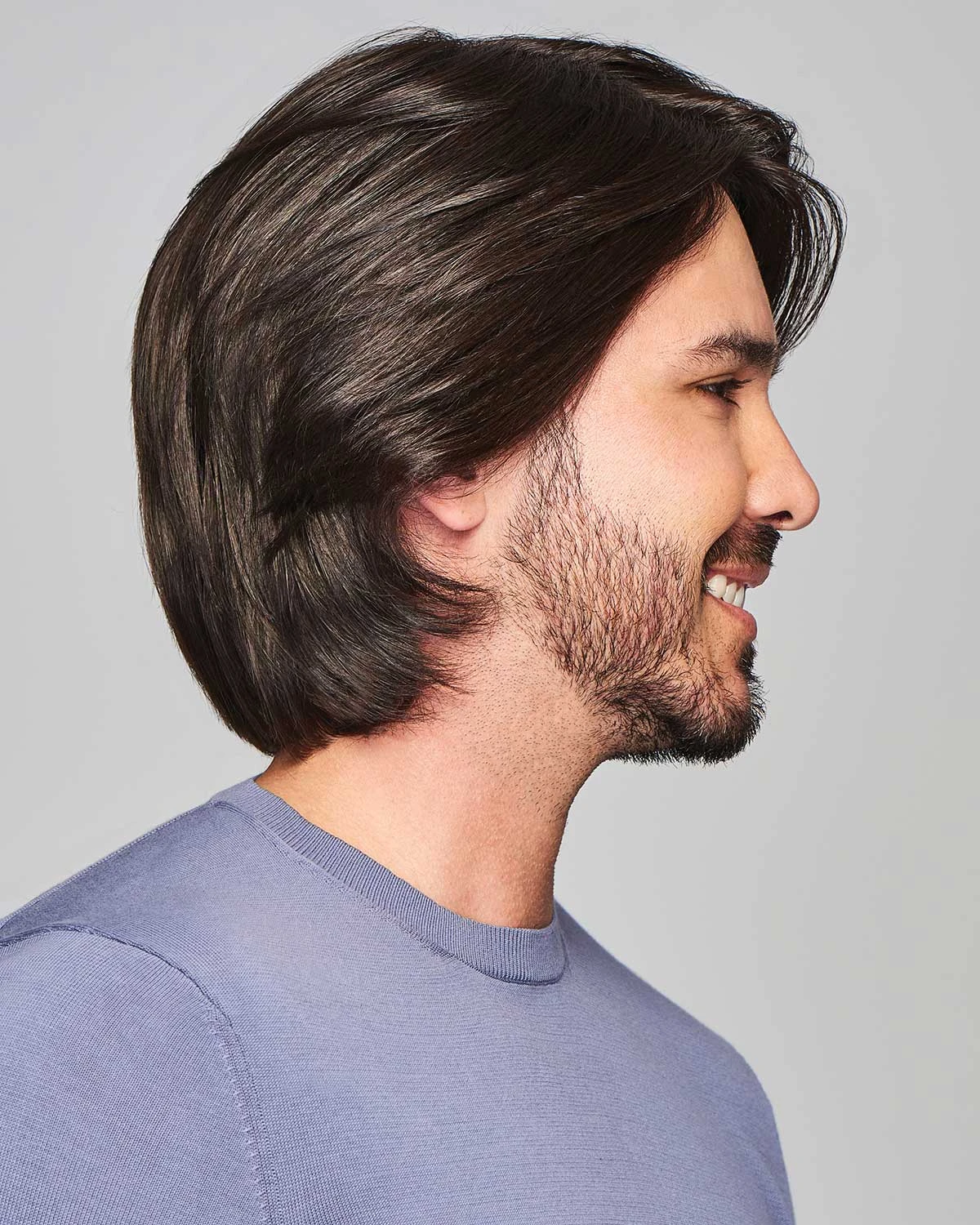 Sharp | Average/Large Men's Lace Front & Monofilament Human Hair Blend Wig By HIM 4 Sharp | Average/Large Men's Lace Front & Monofilament Human Hair Blend Wig By HIM - Image 2