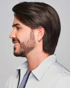 Sharp | Average/Large Men's Lace Front & Monofilament Human Hair Blend Wig By HIM 22 Sharp | Average/Large Men's Lace Front & Monofilament Human Hair Blend Wig By HIM -Gabor Store HIM64010AL Sharp SS