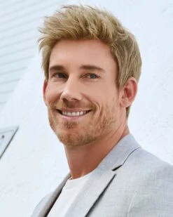 Dapper | Average/Large Men's Lace Front & Monofilament Crown Synthetic Wig By HIM -Gabor Store HIM64012AL Dapper Model Lifestyle1