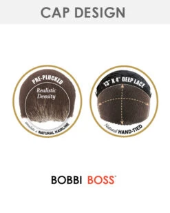 Blake | Lace Front Synthetic Wig By Bobbi Boss -Gabor Store HandTied 13x4LaceFront Cap2