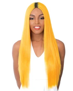 Paulonia | Lace Part Synthetic Wig By It's A Wig -Gabor Store IW30013 Paulonia ATTMustard main