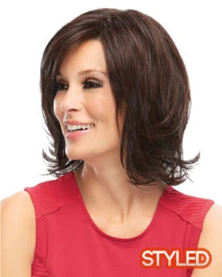 Elizabeth (Exclusive) | Lace Front & Monofilament Synthetic Wig By Jon Renau -Gabor Store JR5158 styled 2 01