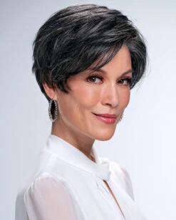 Evan | Lace Front & Monofilament Crown Synthetic Wig By Jon Renau -Gabor Store JR5979 Evan 1B60 S