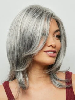 Jodie | Synthetic Lace Front Wig (Basic Cap) -Gabor Store Jodie Salt Pepper 2