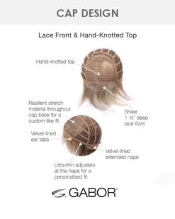 Prodigy | Lace Front & Monofilament Synthetic Wig By Gabor -Gabor Store LaceFront HandKottedTop