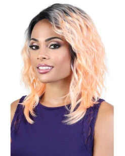 LDP-Eva | Lace Front & Lace Part Synthetic Wig By Motown Tress -Gabor Store MT31058 LDP Eva RT1B RoseGold main