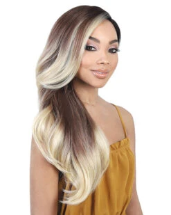 LDP-Spin72 | Lace Front & Lace Part Synthetic Wig By Motown Tress -Gabor Store MT31075 LDP Spin72 3T4 Blonde side2