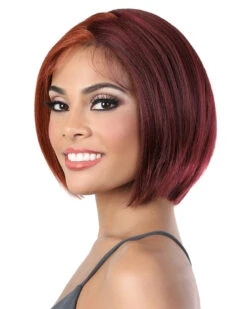 LZ Lisa11 | Lace Front Synthetic Wig By Motown Tress -Gabor Store MT31084 LZ Lisa RLCopper 99J side