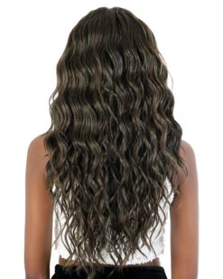 LS137 Fox | Lace Front Synthetic Wig By Motown Tress -Gabor Store MT31144 LS137FOX CamoGreen back