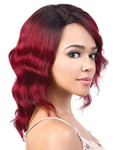 HPLP Rama | Lace Front Human Hair Wig By Motown Tress 8 HPLP Rama | Lace Front Human Hair Wig By Motown Tress -Gabor Store MT37183 Rama Side1 RT1B Wine