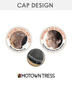 LS136 Echo | Lace Front Synthetic Wig By Motown Tress -Gabor Store MT 13x6InvisibleFauxSkinLace3