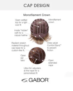 Upper Cut | Monofilament Crown Synthetic Wig By Gabor -Gabor Store MonofilamentCrown
